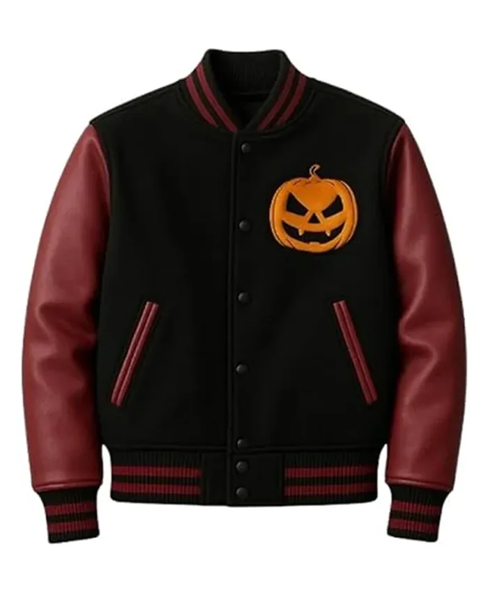 Halloween-Fiery-Pumpkin-Varsity-Jacket Halloween-Fiery-Pumpkin-Varsity-Jacket