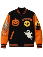 Halloween-Pumpkin-House-Skeleton-Varsity-Jacket