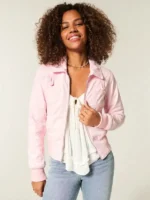Hollister-Twill-Pink-Zip-Up-Jacket