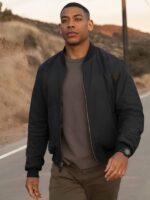 Lanterns-Aaron-Pierre-Black-Bomber-Jacket