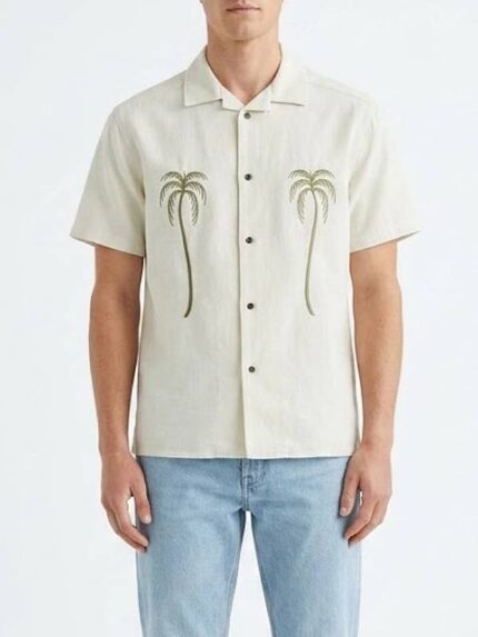 Madelyn-Cline-Outer-Banks-S5-Palm-Tree-Embroidered-Shirt