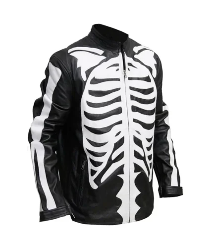 Mens-Biker-Skeleton-Bones-Leather-Jacket-Halloween-Costume-Free-Shipping-UK-USA-Europe
