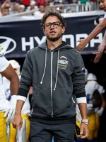 Mike-McDaniel-Chargers-Nike-Grey-Full-Zip-Hoodie