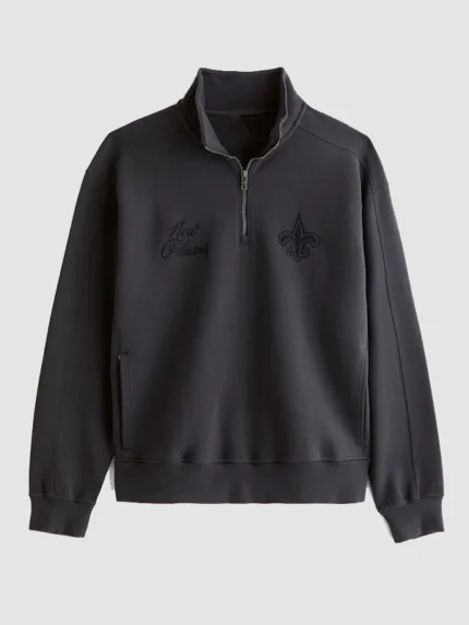New-Orleans-Saints-Abercrombie-Fitch-Half-Zip-Sweatshirt