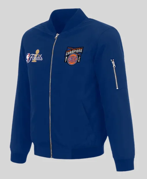 New-York-Knicks-2026-Pro-Basketball-Finals-Champions-Full-Zip-Up-Blue-Bomber-Jacket-Front-510x619 (1)