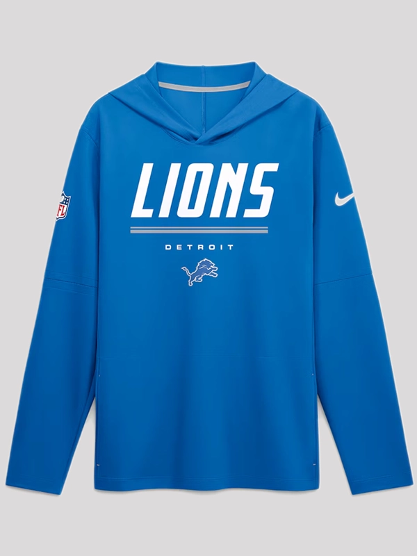 Nike-Detroit-Lions-Blue-Long-Sleeve-Hooded-T-Shirt