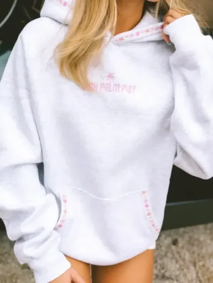 Pink-Palm-Chase-the-Sun-Gray-Hoodie