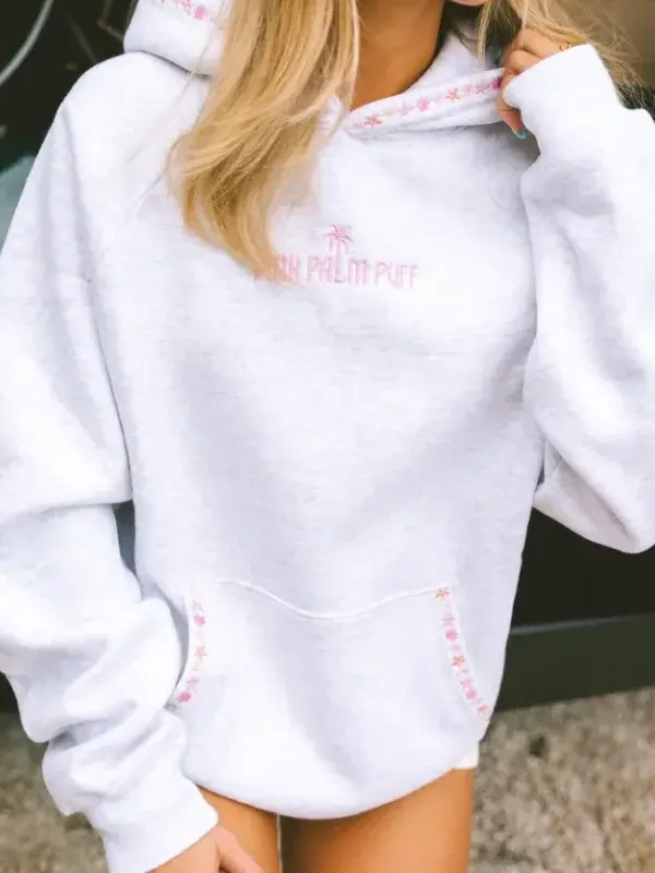 Pink-Palm-Chase-the-Sun-Gray-Hoodie Pink-Palm-Chase-the-Sun-Gray-Hoodie