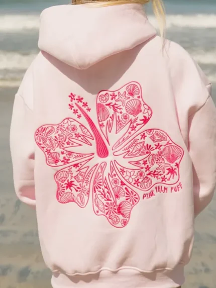 Pink-Palm-Puff-Hawaii-Hibiscus-Blush-Pullover-Hoodie