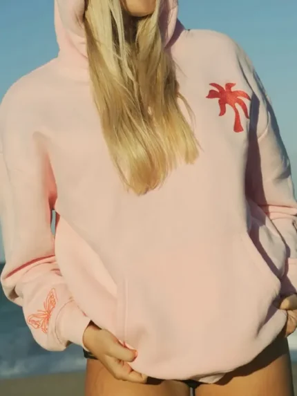 Pink-Palm-Puff-To-Live-For-the-Hope-of-it-All-Pink-Hoodie
