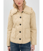 Roast-My-Rental-S01-Jasmine-Roth-Beige-Ruffled-Collar-Quilted-Jacket