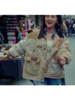 Salena Gomez Te Olvida La La Oversized Brown Jacket