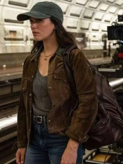 Silo-S03-Jessica-Brown-Findlay-Suede-Leather-Jacket-1