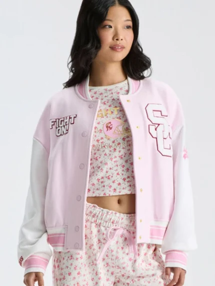 Southern-California-Pink-White-Collegiate-Varsity-Jacket