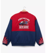 Spider-Man-Polyester-Red-and-Blue-Racing-Jacket
