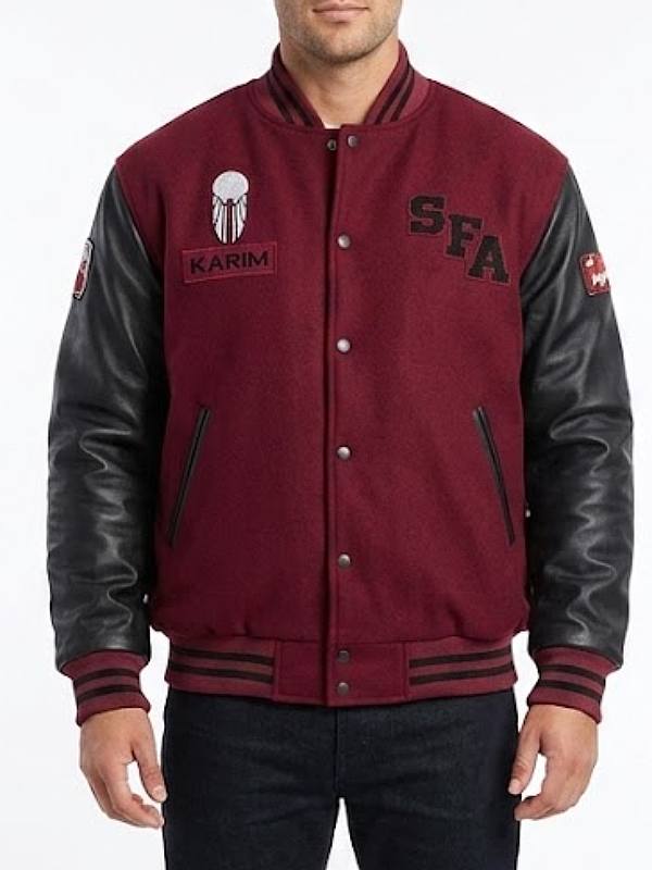 Star-Trek-Starfleet-Academy-Varsity-Burgundy-Black-Jacket