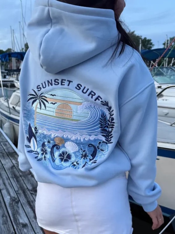 Sunset-Surf-Hibiscus-Hoodie-Blue