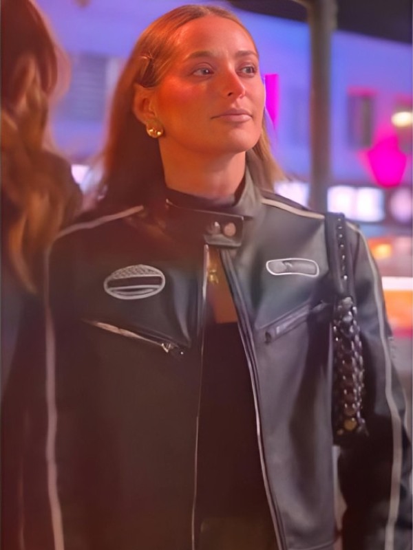 The-Only-Way-Is-Essex-Season-36-Courtney-Greens-Cropped-Leather-Racer-Jacket-In-Black