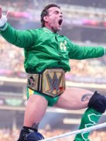 WWE-2026-SummerSlam-CM-Punk-Green-Minnesota-North-Stars-Bomber-Jacket