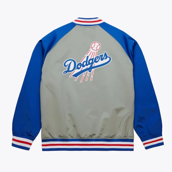 la-dodgers-vintage-logo-double-clutch-lightweight-gray-satin-jacket