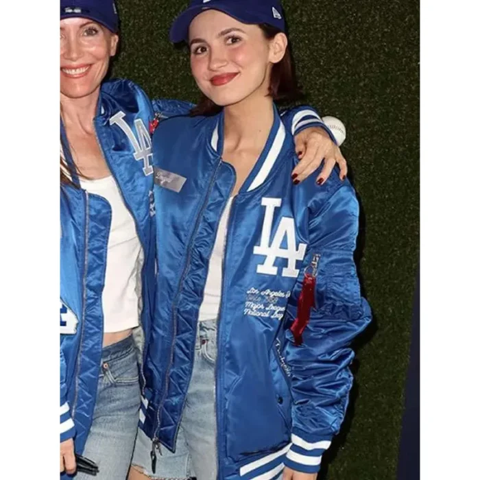 maude-apatow-los-angeles-dodgers-bomber-jacket