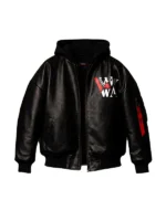 wwe-raw-liv-morgan-black-leather-hooded-bomber-jacket-front-view
