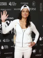 2026-HollyShorts-Film-Festival-Michelle-Rodriguez-White-Zip-Up-Hoodie