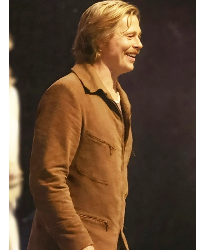 Brad-Pitt-The-Adventures-Of-Cliff-Booth-2026-Suede-Jacket