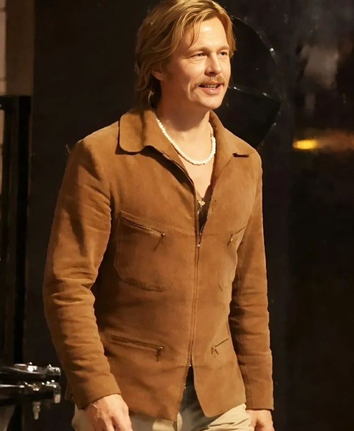 Cliff-Booth-2026-Movie-The-Adventures-Of-Cliff-Booth-Brad-Pitt-Brown-Jacket