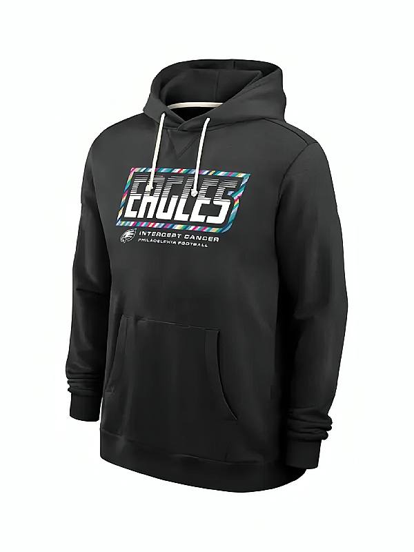 Eagles-Crucial-Catch-Black-Hoodie