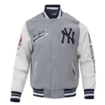 Fat-Joe-New-York-Yankees-Grey-Varsity-Jacket
