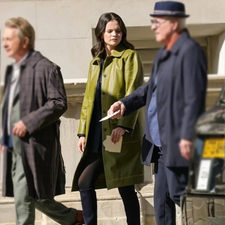Only-Murders-Selena-Gomez-Leather-Coat
