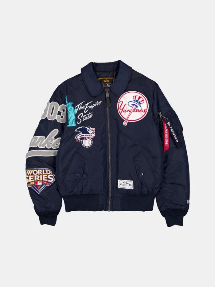 NY YANKEES X Alpha Industries  MA-1 BOMBER JACKET - Image 3