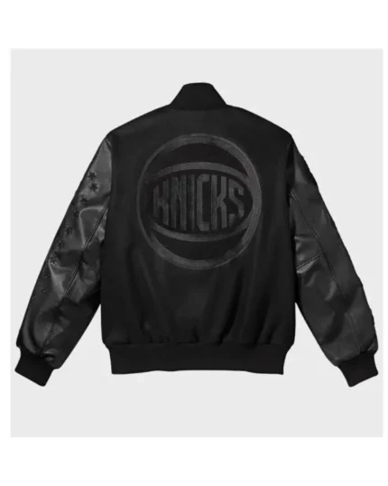 2026-New-York-Knicks-Finals-Champions-Black-Full-Snap-Varsity-Jacket-4