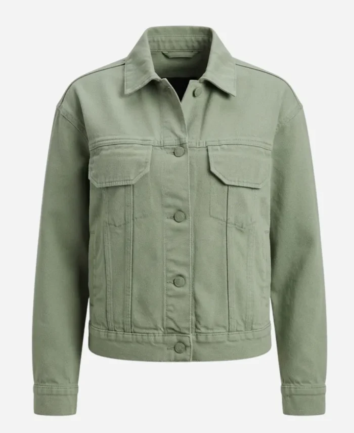 Chris-Hargensen-Tv-Series-Carrie-S01-Alison-Thornton-Green-Cotton-Jacket