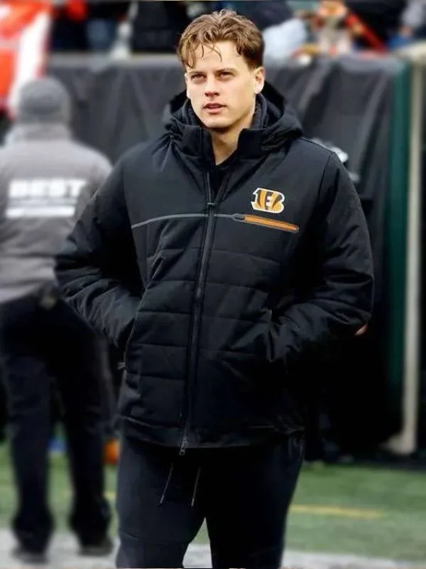 Cincinnati-Bengals-Joe-Burrow-Puffer-Jacket Cincinnati-Bengals-Joe-Burrow-Puffer-Jacket