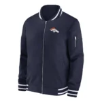 Denver-Broncos-Sideline-Coach-Navy-Blue-Bomber-Jacket