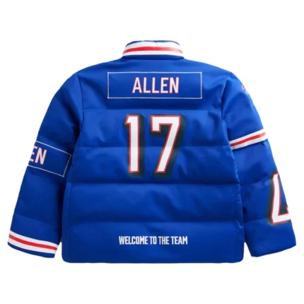 Josh-Allen-Buffalo-Bills-Off-Season-Blue-Puffer-Jacket