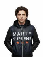 Marty-Supreme-Hooded-Navy-Leather-Jacket