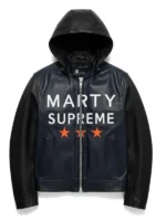 Marty-Supreme-Navy-Hooded-Leather-Jacket