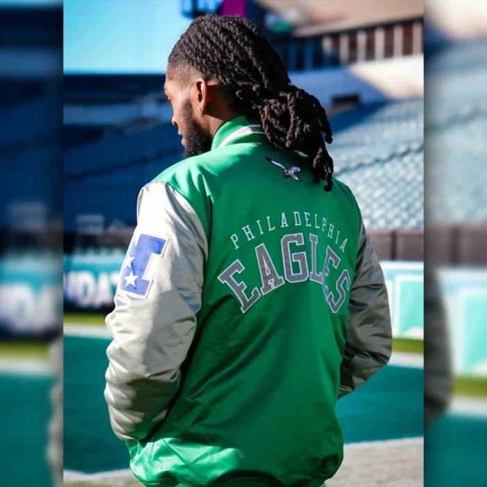 PhiladelphiaEaglesSatinVarsityJacket