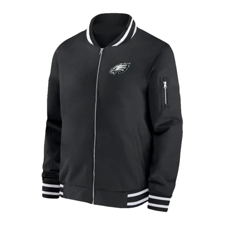 PhiladelphiaEaglesSidelineCoachBlackBomberJacket