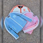 VintageBikerNYMultiColorLeatherJacket