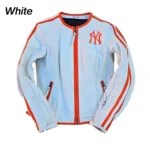 VintageCroppedBikerNYMultiColorJacket
