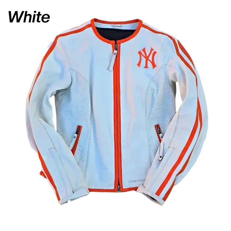 VintageCroppedBikerNYMultiColorJacket